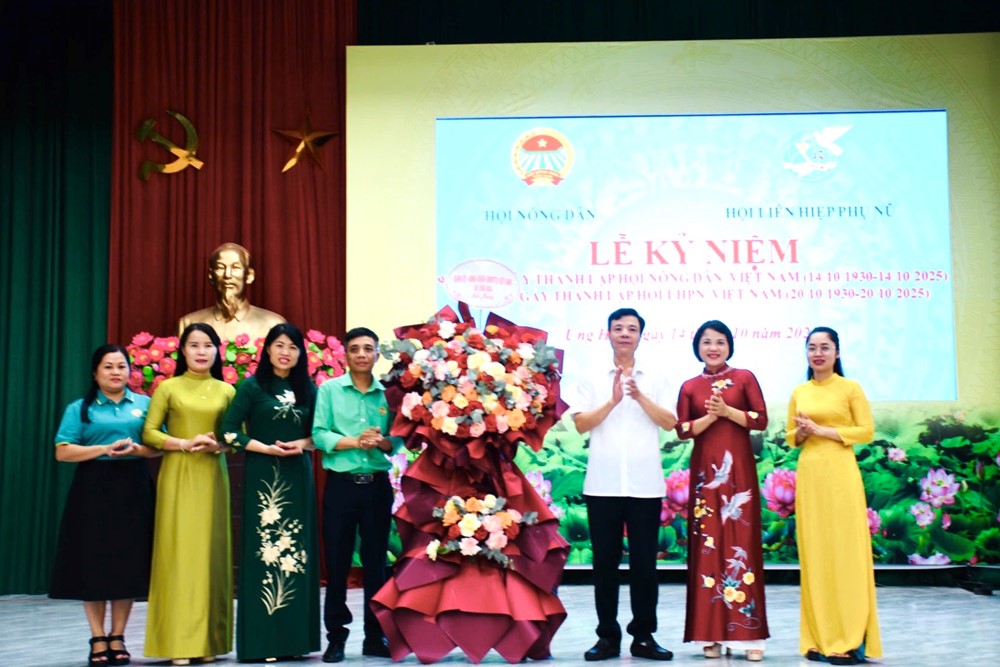 Nhiều hoạt động ý nghĩa kỷ niệm 95 năm Hội Nông dân và Hội LHPN xã Ứng Hoà - ảnh 1