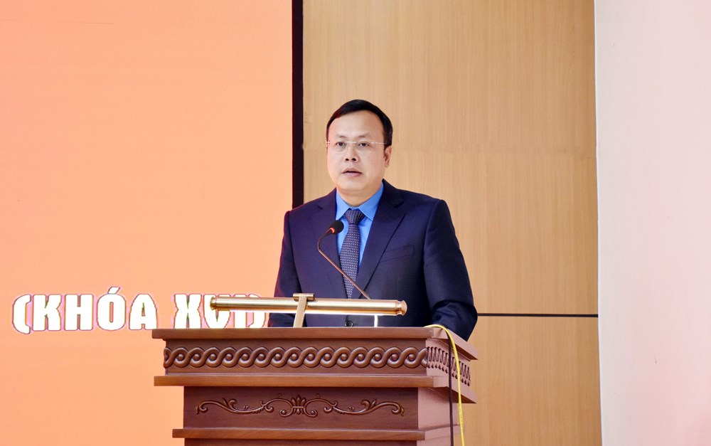 Đồng chí Phạm Quang Thanh được bầu làm Chủ tịch Liên đoàn Lao động thành phố Hà Nội - ảnh 1