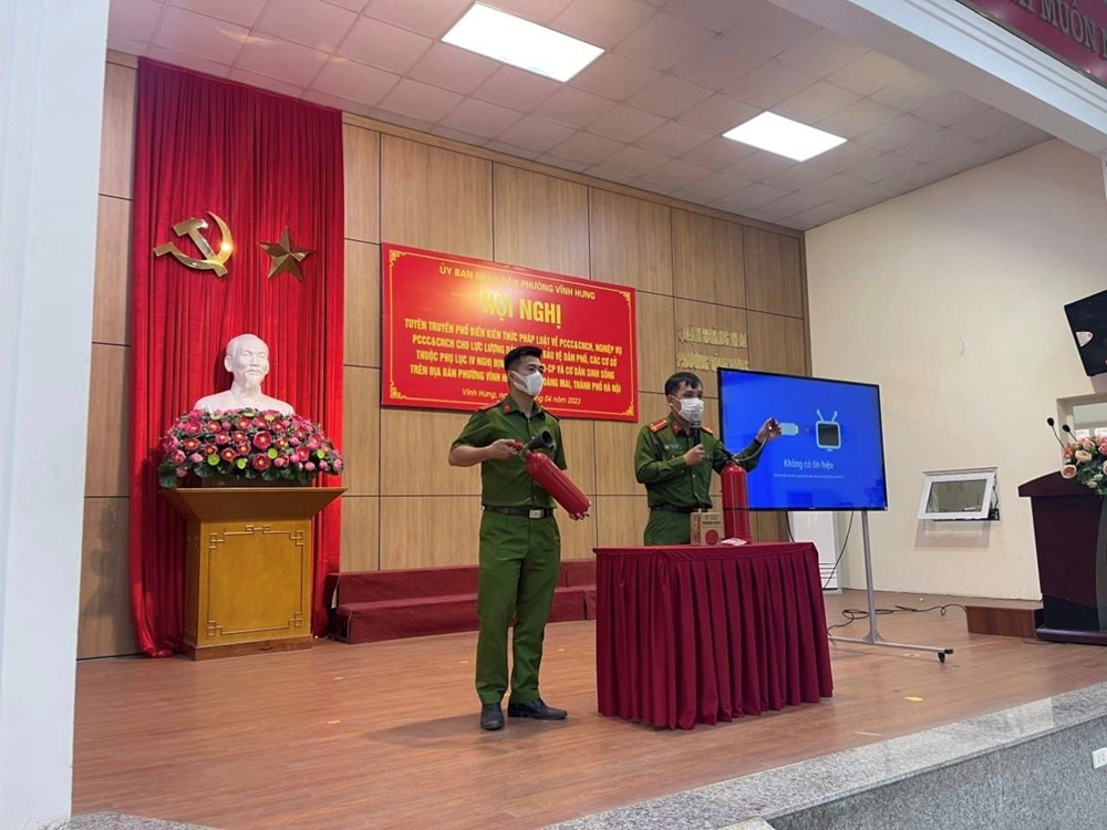 Phường Vĩnh Hưng, quận Hoàng Mai phổ biến pháp luật xây dựng mô hình PCCC&CNCH - ảnh 2