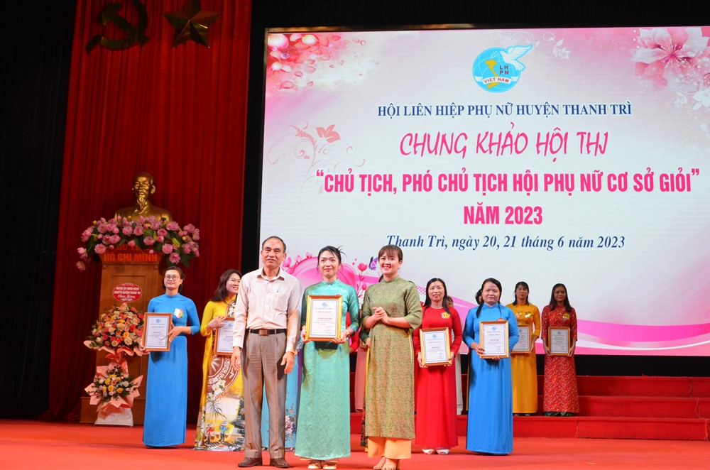 Huyện Thanh Trì:  Sôi nổi hội thi Chủ tịch, Phó Chủ tịch Phụ nữ cơ sở giỏi năm 2023  - ảnh 4