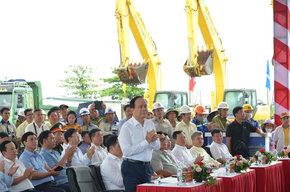 Huyện Thường Tín hoàn thành lễ khởi công Dự án đường Vành đai 4 - ảnh 1