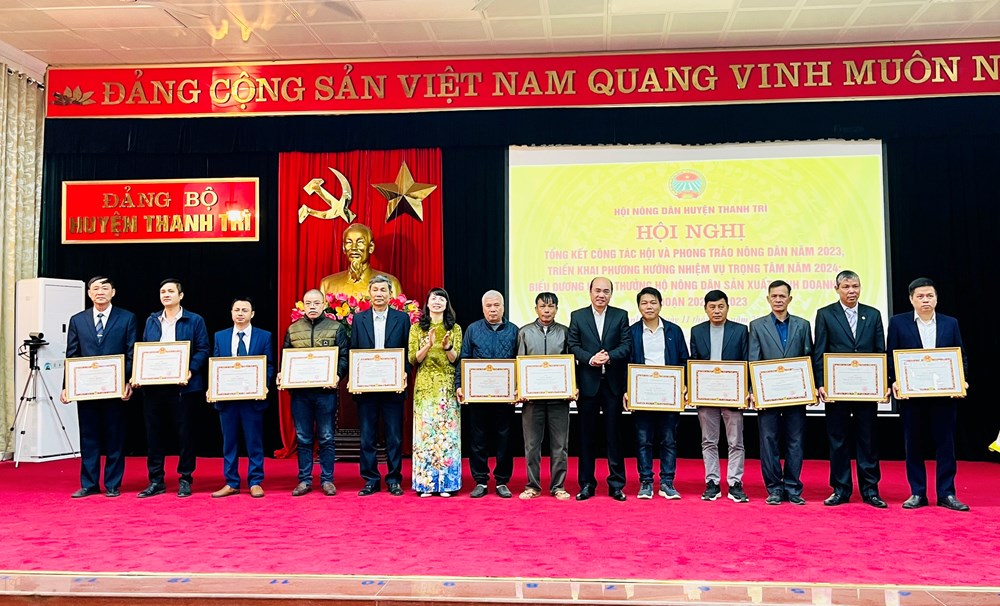Hội nông dân huyện Thanh Trì hoàn thành xuất sắc nhiệm vụ năm 2023 - ảnh 2