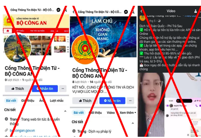 Cảnh báo mạo danh Cổng thông tin điện tử Bộ Công an để lừa đảo - ảnh 1
