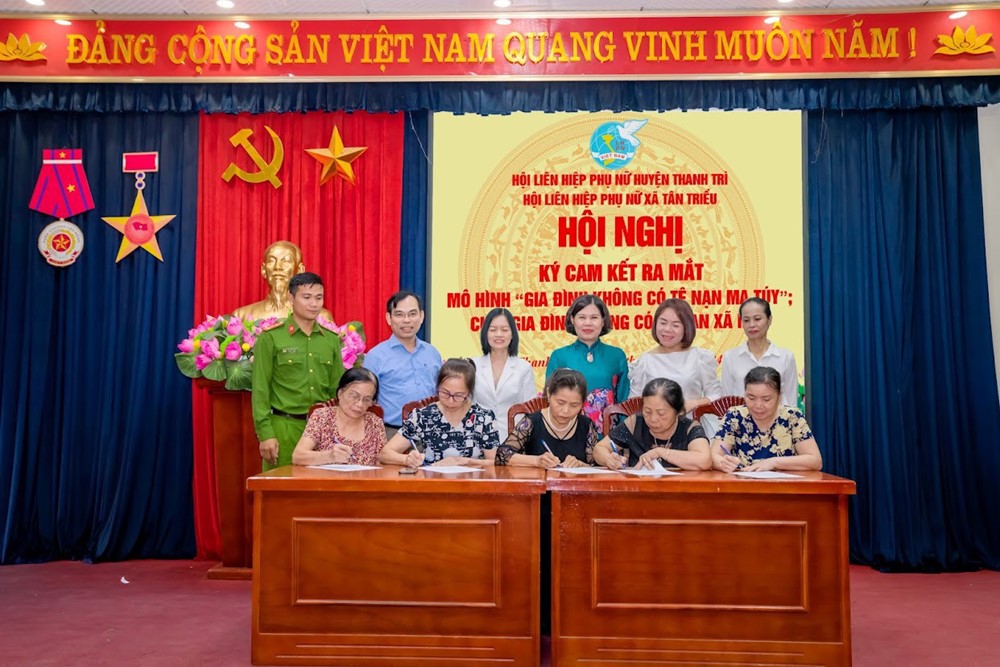Hội LHPN huyện Thanh Trì hưởng ứng tháng hành động phòng, chống ma túy 2024 - ảnh 3