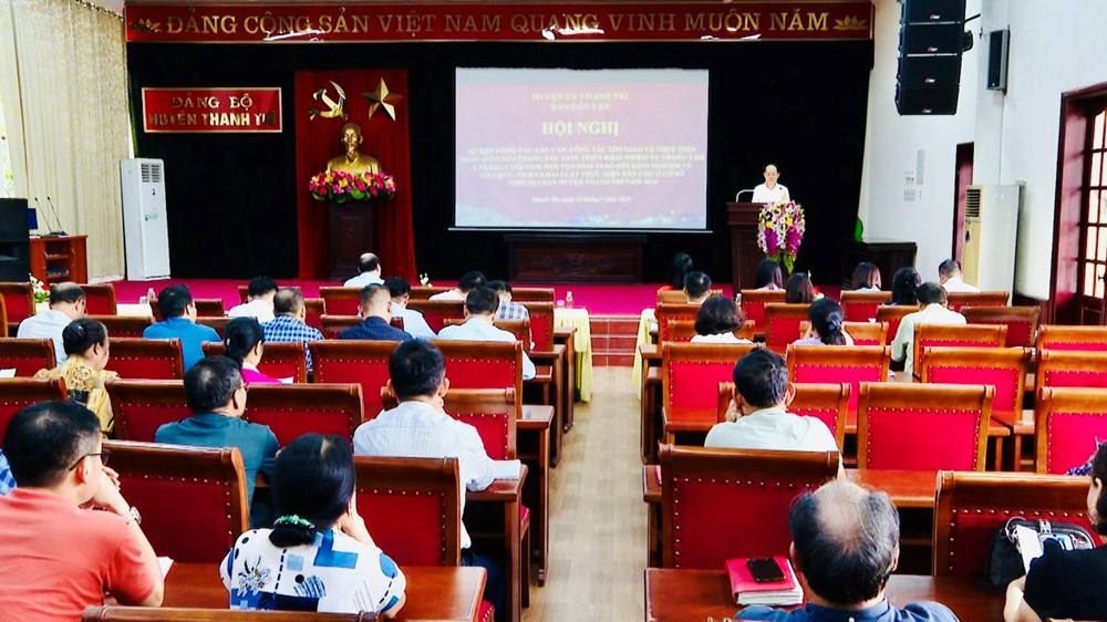 Tọa đàm “Trao đổi kinh nghiệm thực hiện dân chủ ở cơ sở trên địa bàn huyện“ - ảnh 1
