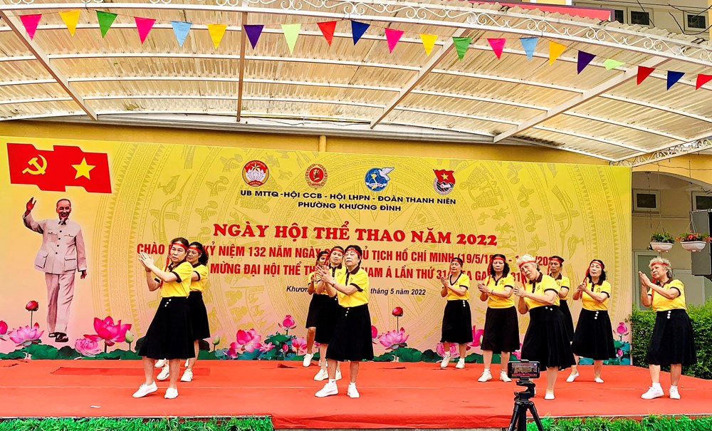 Phường Khương Đình, quận Thanh Xuân: Rộn ràng ngày hội thể thao chào mừng SEA Games 31 - ảnh 5