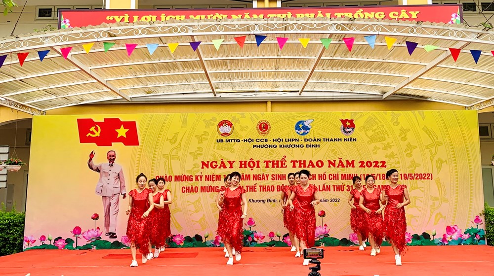 Phường Khương Đình, quận Thanh Xuân: Rộn ràng ngày hội thể thao chào mừng SEA Games 31 - ảnh 2