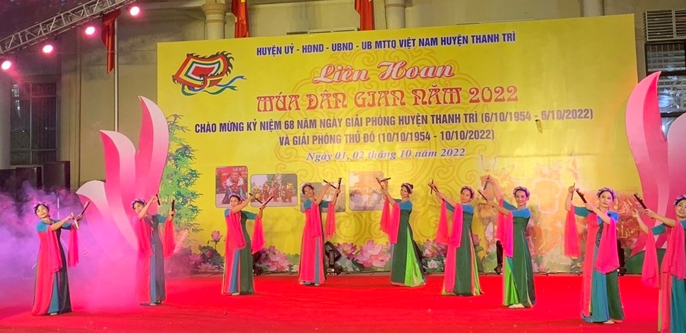 Ấn tượng Liên hoan múa dân gian huyện Thanh Trì năm 2022 - ảnh 2