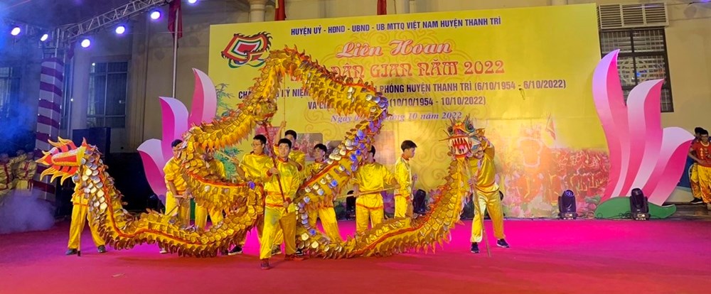 Ấn tượng Liên hoan múa dân gian huyện Thanh Trì năm 2022 - ảnh 1