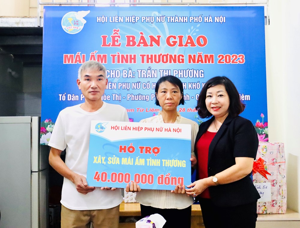 Hội LHPN TP Hà Nội: Bàn giao “Mái ấm tình thương” cho phụ nữ khó khăn ở quận Nam Từ Liêm - ảnh 2