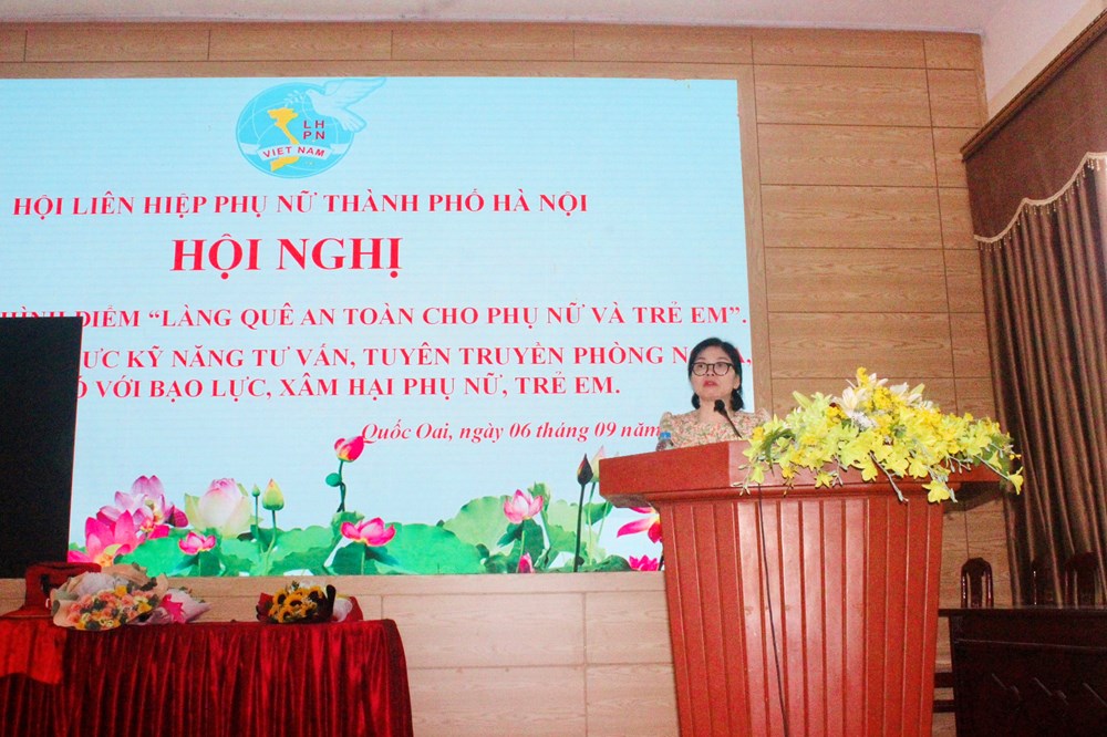 Ra mắt mô hình điểm “Làng quê an toàn cho phụ nữ và trẻ em” tại xã Nghĩa Hương, huyện Quốc Oai - ảnh 10