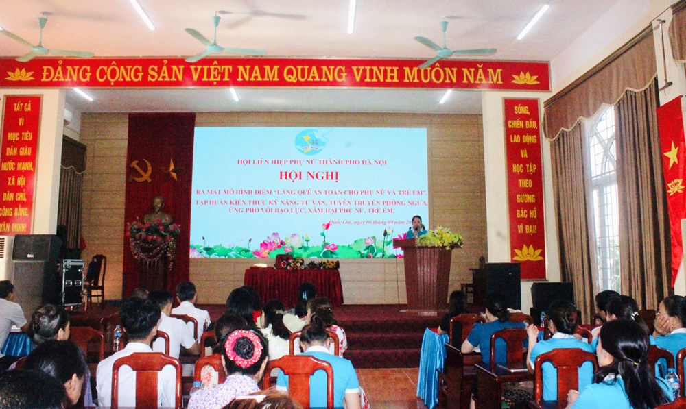 Ra mắt mô hình điểm “Làng quê an toàn cho phụ nữ và trẻ em” tại xã Nghĩa Hương, huyện Quốc Oai - ảnh 2