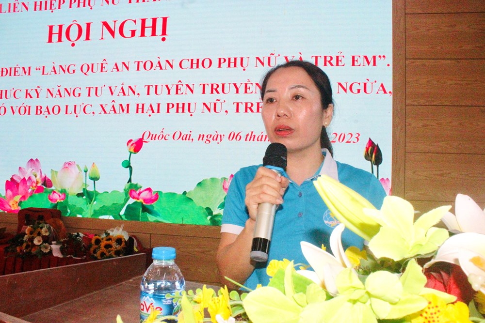 Ra mắt mô hình điểm “Làng quê an toàn cho phụ nữ và trẻ em” tại xã Nghĩa Hương, huyện Quốc Oai - ảnh 5