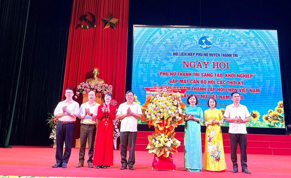 Tưng bừng Ngày hội “Phụ nữ Thanh Trì sáng tạo, khởi nghiệp” năm 2023 - ảnh 1