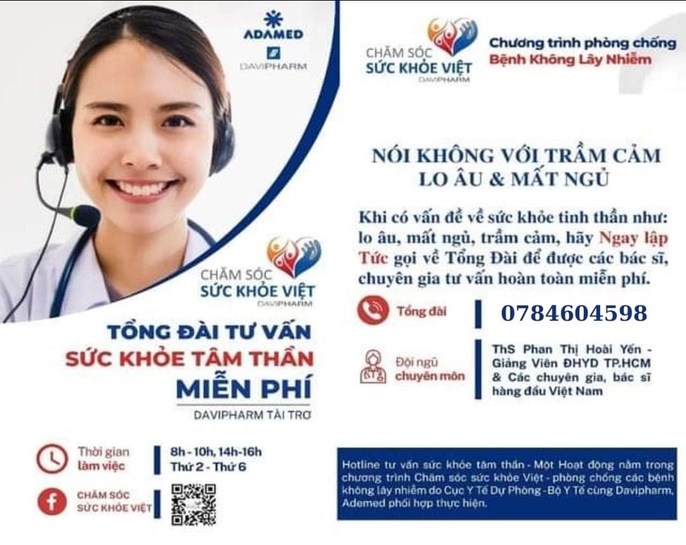 Đường dây nóng Tư vấn sức khỏe Tâm thần miễn phí cho cộng đồng - ảnh 1