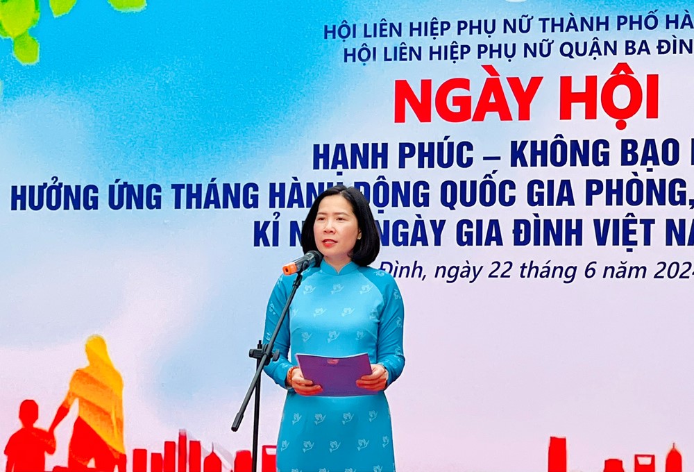 Ý nghĩa ngày hội “Gia đình hạnh phúc, không bạo lực” quận Ba Đình - ảnh 1