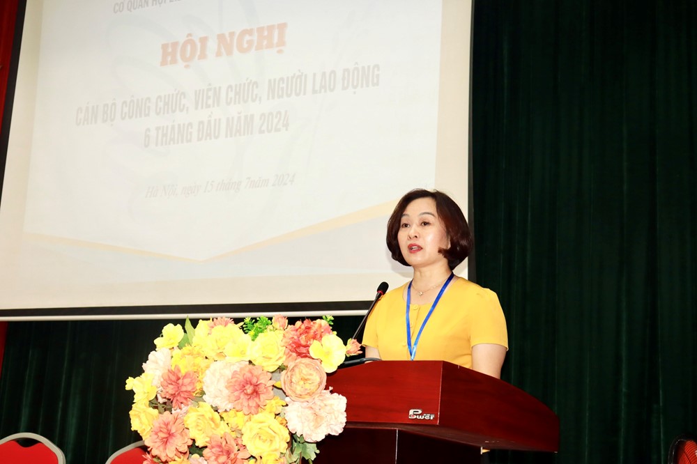 Hội LHPN TP Hà Nội: Tổ chức hội nghị cán bộ, công chức, viên chức, người lao động 6 tháng đầu năm - ảnh 2