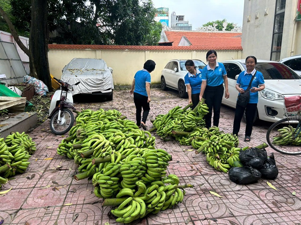 Phụ nữ quận Thanh Xuân hỗ trợ người dân vùng lũ tiêu thụ nông sản - ảnh 8