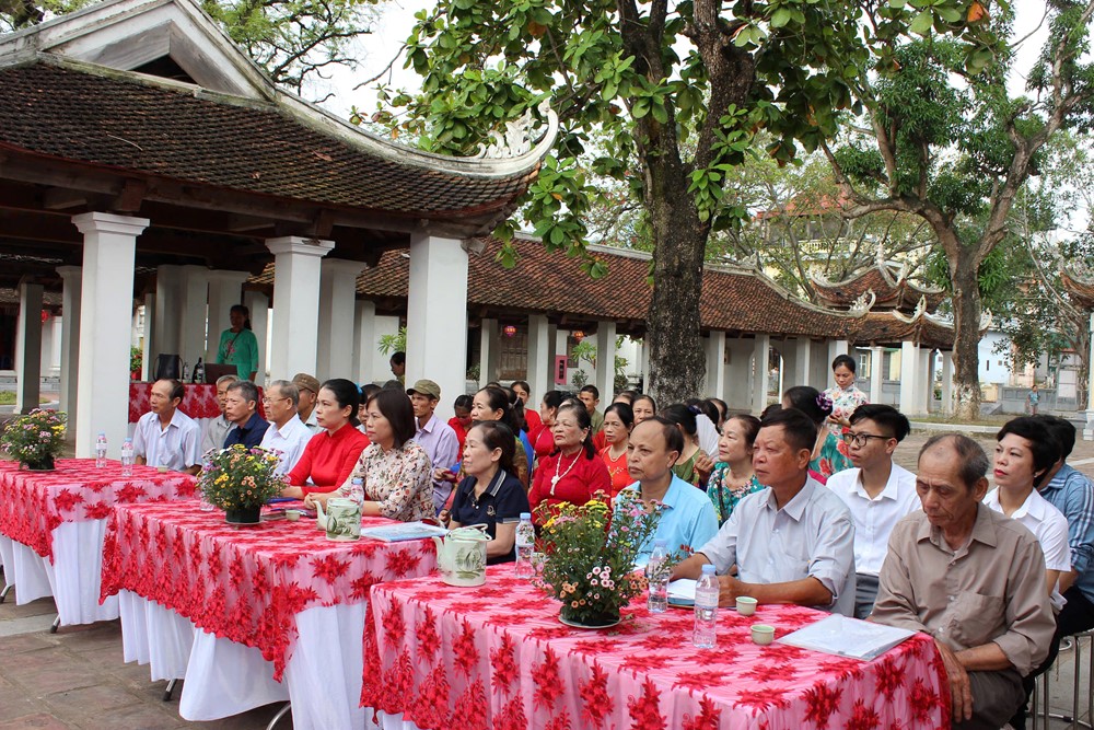 Hội LHPN quận Bắc Từ Liêm ra mắt mô hình “di tích lịch sử kiểu mẫu” tại đình Đăm - ảnh 1