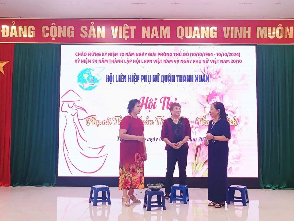 Hội LHPN quận Thanh Xuân: Sôi nổi hội thi “Phụ nữ Thanh Xuân tâm – tài – thanh lịch” năm 2024 - ảnh 11