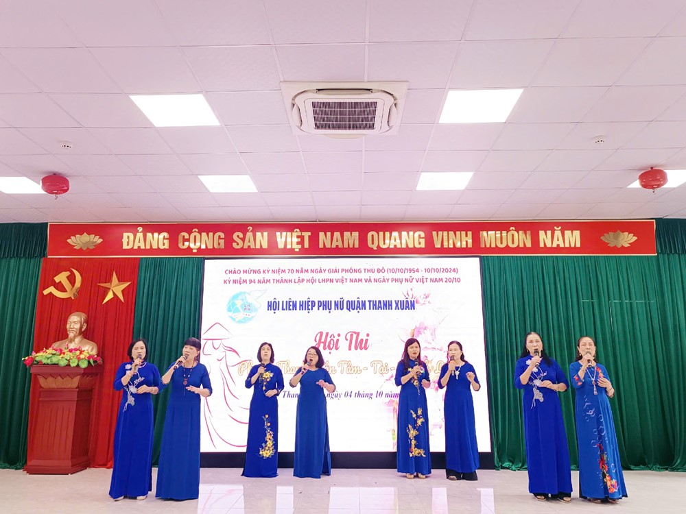 Hội LHPN quận Thanh Xuân: Sôi nổi hội thi “Phụ nữ Thanh Xuân tâm – tài – thanh lịch” năm 2024 - ảnh 8