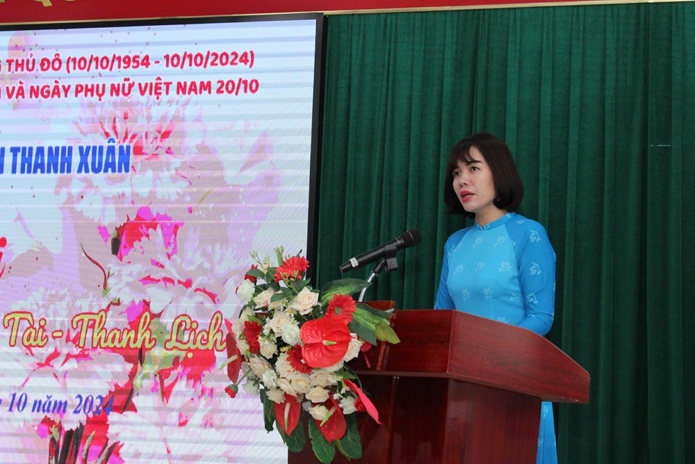 Hội LHPN quận Thanh Xuân: Sôi nổi hội thi “Phụ nữ Thanh Xuân tâm – tài – thanh lịch” năm 2024 - ảnh 1