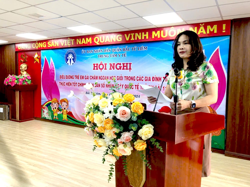 Quận Bắc Từ Liêm gặp mặt, biểu dương trẻ em gái chăm ngoan, học giỏi - ảnh 3