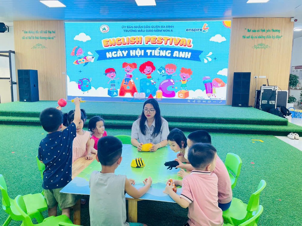 Trẻ mầm non hào hứng với “Ngày hội Tiếng Anh công nghệ” - ảnh 1