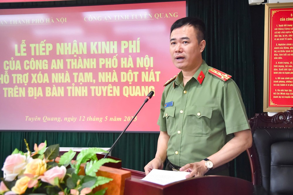 Công an Hà Nội chung tay xóa nhà tạm, nhà dột nát - ảnh 1