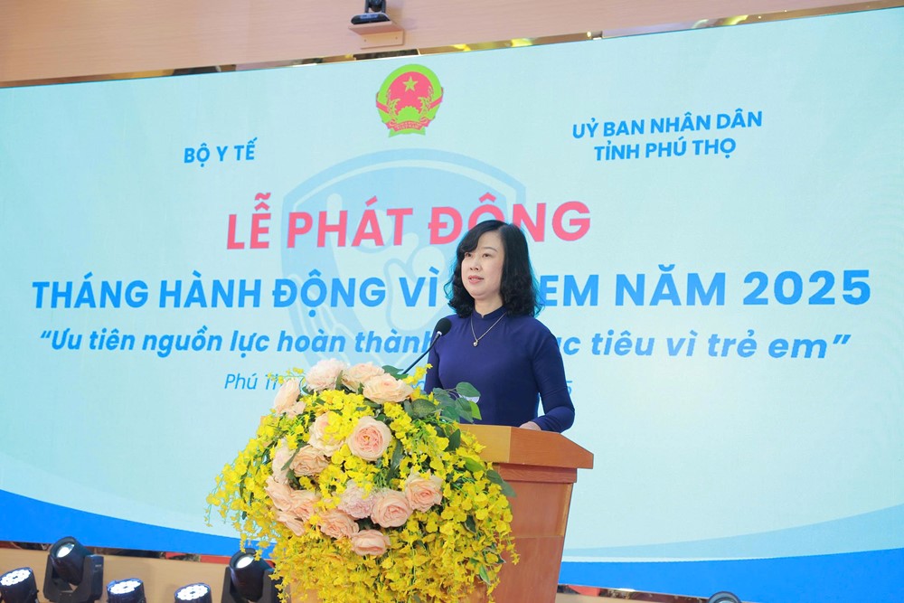 Bộ Y tế phát động Tháng hành động vì trẻ em năm 2025 - ảnh 1