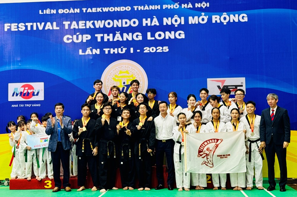Hơn 1.000 võ sĩ tham dự Festival Taekwondo Hà Nội mở rộng - Cúp Thăng Long Lần thứ 1 năm 2025 - ảnh 2