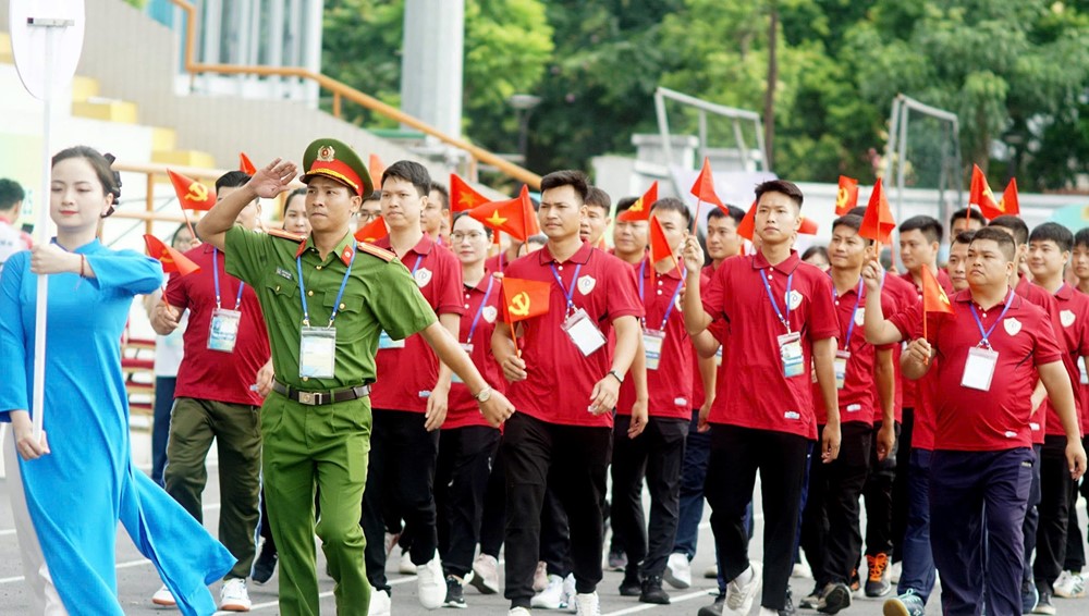 Gần 1.000 vận động viên tham gia Hội thao Công an thủ đô năm 2025 - ảnh 4