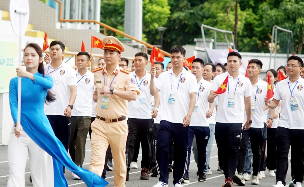 Gần 1.000 vận động viên tham gia Hội thao Công an thủ đô năm 2025 - ảnh 5