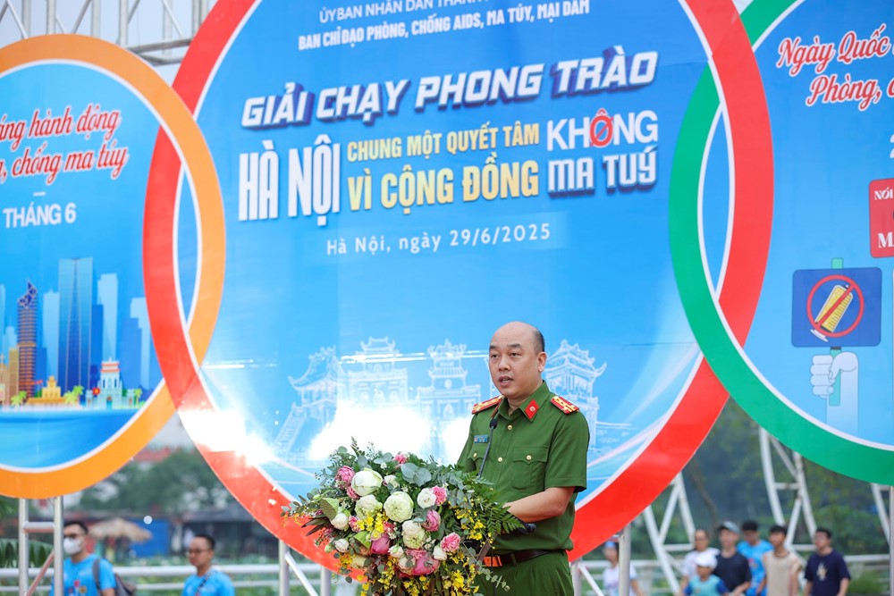 Hà Nội tổ chức Giải chạy phong trào “Chung một quyết tâm - Vì cộng đồng không ma túy” - ảnh 1