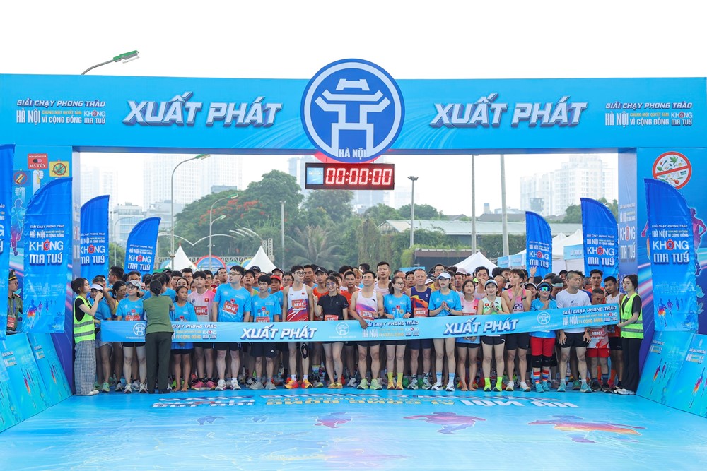Hà Nội tổ chức Giải chạy phong trào “Chung một quyết tâm - Vì cộng đồng không ma túy” - ảnh 8