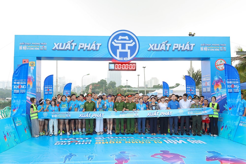 Hà Nội tổ chức Giải chạy phong trào “Chung một quyết tâm - Vì cộng đồng không ma túy” - ảnh 7