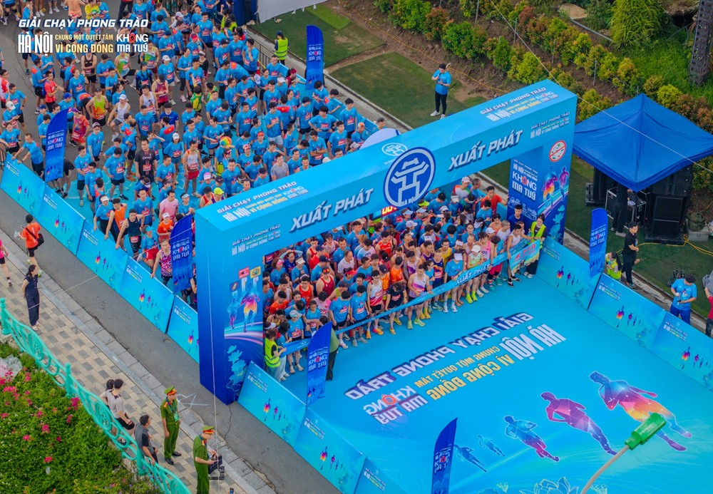 Hà Nội tổ chức Giải chạy phong trào “Chung một quyết tâm - Vì cộng đồng không ma túy” - ảnh 2