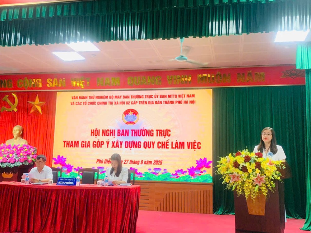 Vận hành thử nghiệm bộ máy Ban Thường trực Ủy ban MTTQ phường Phú Diễn (mới) - ảnh 2