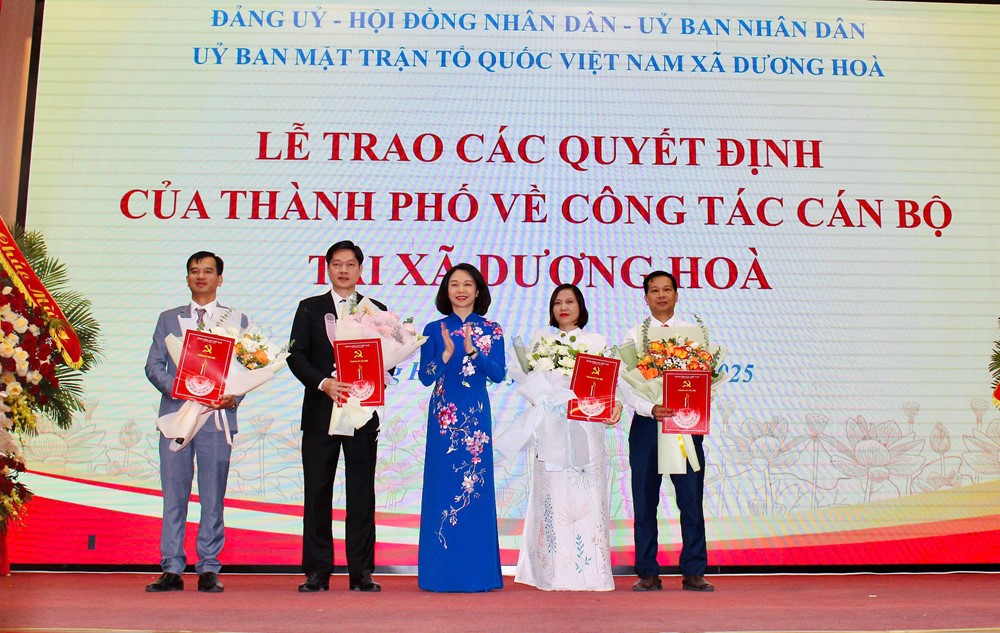Công bố Quyết định thành lập 4 xã: Hoài Đức, Dương Hoà, An Khánh, Sơn Đồng - ảnh 7