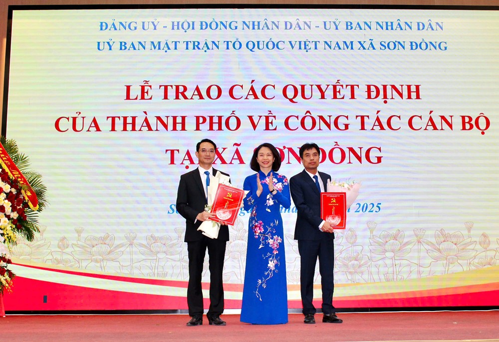 Công bố Quyết định thành lập 4 xã: Hoài Đức, Dương Hoà, An Khánh, Sơn Đồng - ảnh 14