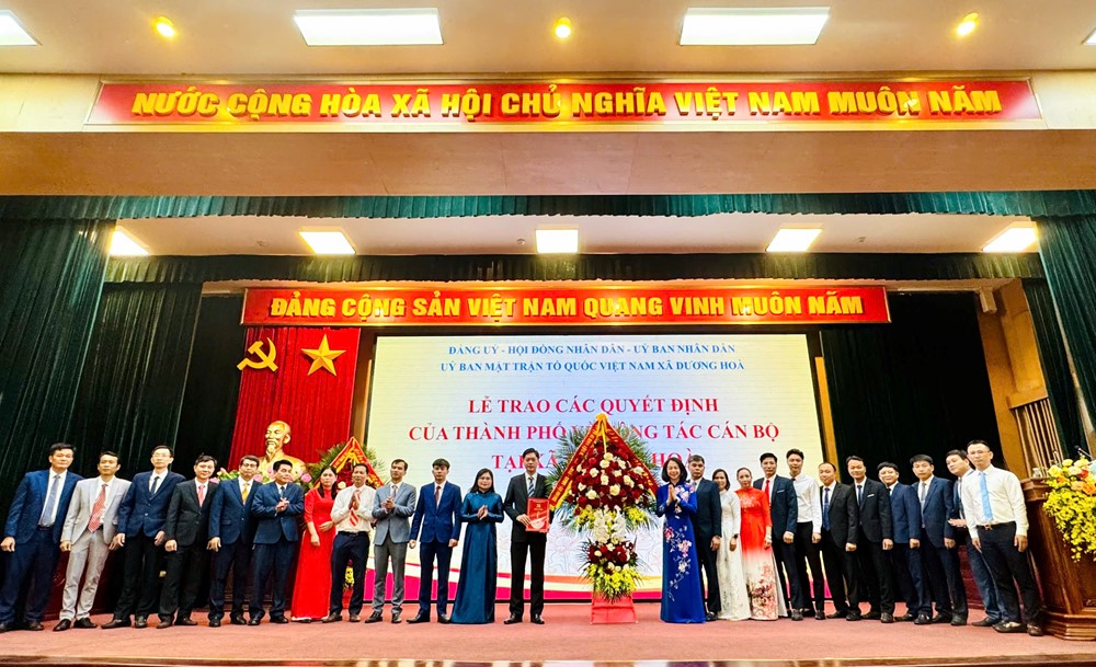 Công bố Quyết định thành lập 4 xã: Hoài Đức, Dương Hoà, An Khánh, Sơn Đồng - ảnh 5