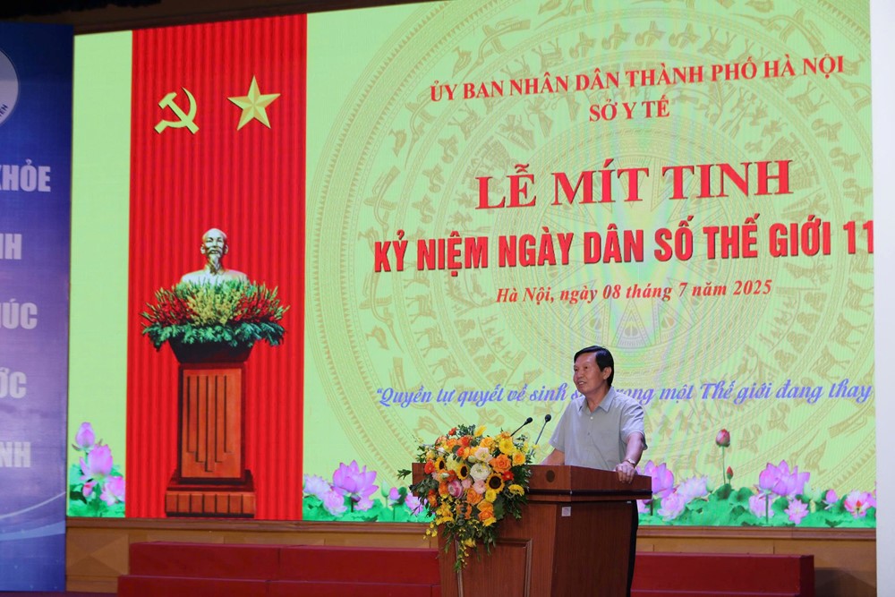 Hà Nội tổ chức mít tinh hưởng ứng ngày dân số thế giới 11/7 - ảnh 2