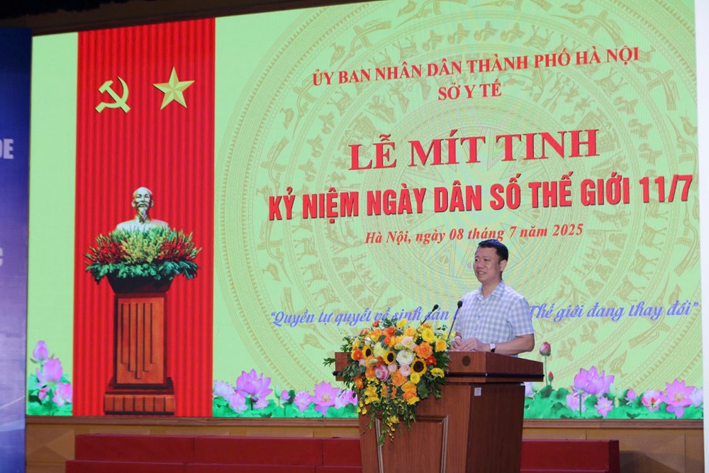 Hà Nội tổ chức mít tinh hưởng ứng ngày dân số thế giới 11/7 - ảnh 3
