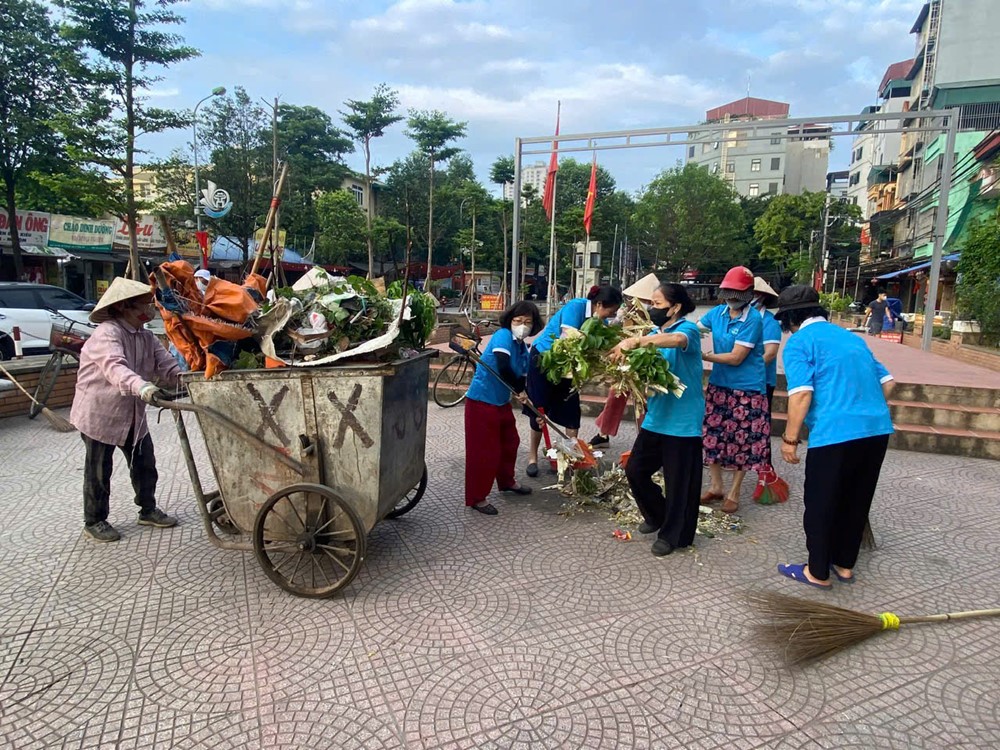 Phường Thanh Liệt chung tay bảo vệ môi trường, xây dựng không gian xanh - ảnh 6
