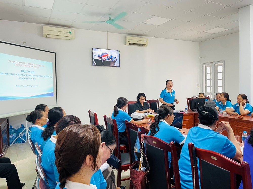 Hội Phụ nữ phường Thượng Cát tổ chức Hội nghị Ban Chấp hành lần thứ nhất - ảnh 2