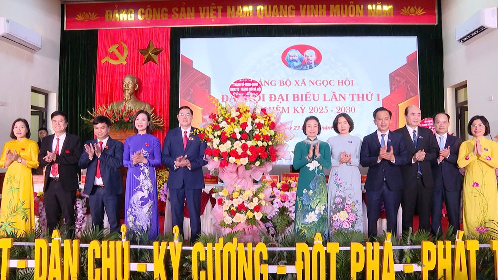 Đại hội Đảng bộ xã Ngọc Hồi nhiệm kỳ 2025 - 2030: Nâng cao vai trò lãnh đạo, phát huy sức mạnh toàn dân - ảnh 1