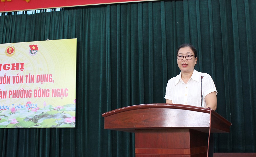 Phường Đông Ngạc tổ chức bàn giao quản lý nguồn vốn tín dụng chính sách - ảnh 2