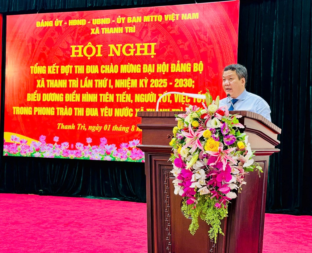 Xã Thanh Trì khen thưởng các tập thể, cá nhân có thành tích xuất sắc trong phong trào thi đua yêu nước - ảnh 2