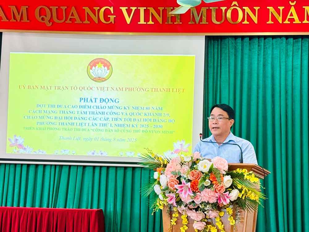 Uỷ ban MTTQ phường Thanh Liệt triển khai phong trào “Công dân số cùng Thủ đô vươn mình” - ảnh 3