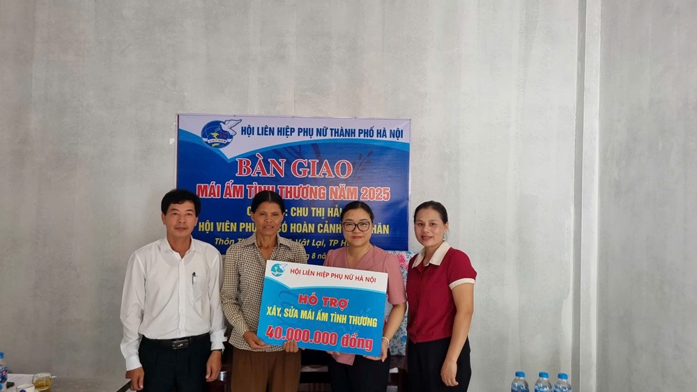 Mái ấm tình thương cho hội viên phụ nữ đơn thân khó khăn xã Vật Lại  - ảnh 1
